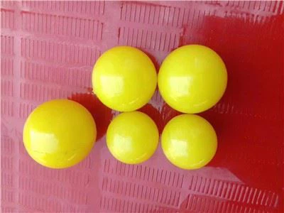 90A Hardness PU Yellow Balls For Vibrating Seive And Mining Machine Clean Mesh