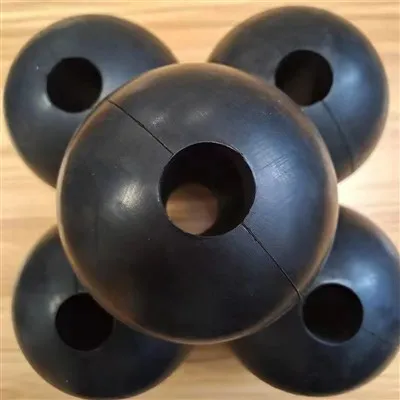 10mm-50mm Rubber Ball With Hole in Different Sizes Cutting Processing Available